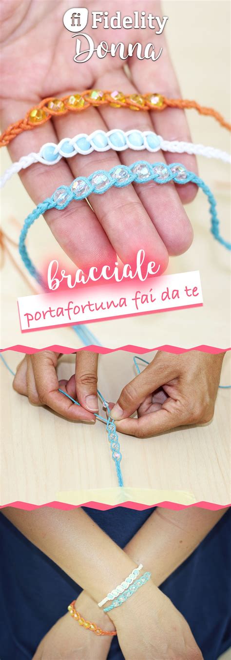 Come creare un bracciale portafortuna colorato .